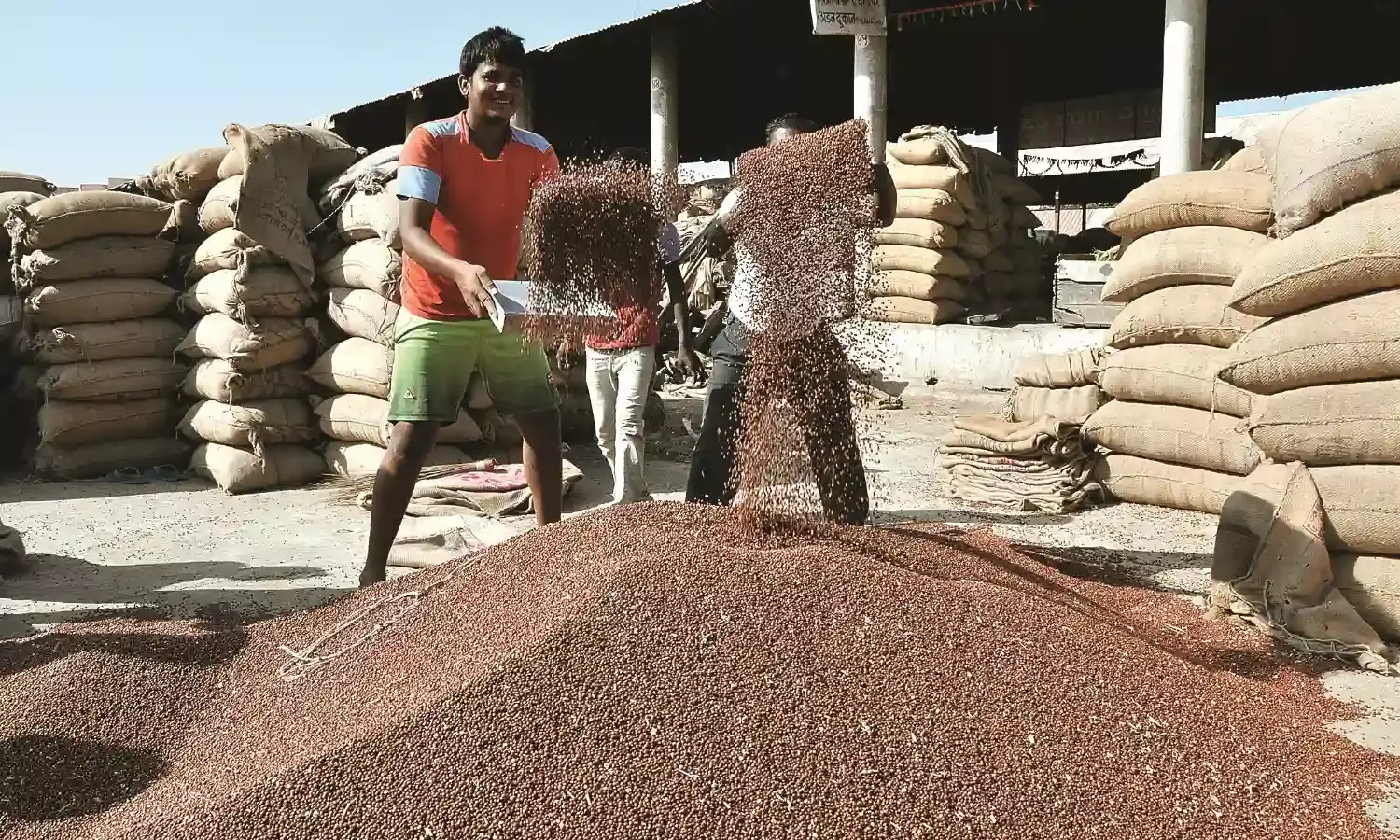 मंडी में तुअर के दाम में उछाल, किसानों की लग गई थी भीड़
