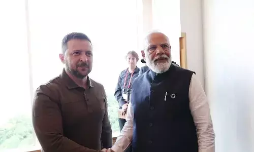 हिरोशिमा में G-7 शिखर सम्मेलन के दौरान यूक्रेनी राष्ट्रपति जेलेंस्की से मिले पीएम मोदी