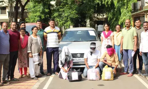 6 किलो गांजा समेत 7 लाख का माल जब्त, 3 गिरफ्तार