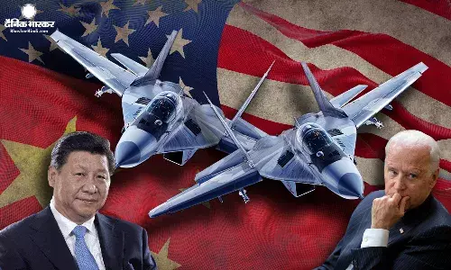 दक्षिण चीन सागर में यूएस विमान का चीनी विमान ने किया पीछा, डगमगाया अमेरिकी आरसी-135 विमान दक्षिण चीन सागर में यूएस विमान का चीनी विमान ने किया पीछा, डगमगाया अमेरिकी आरसी-135 विमान