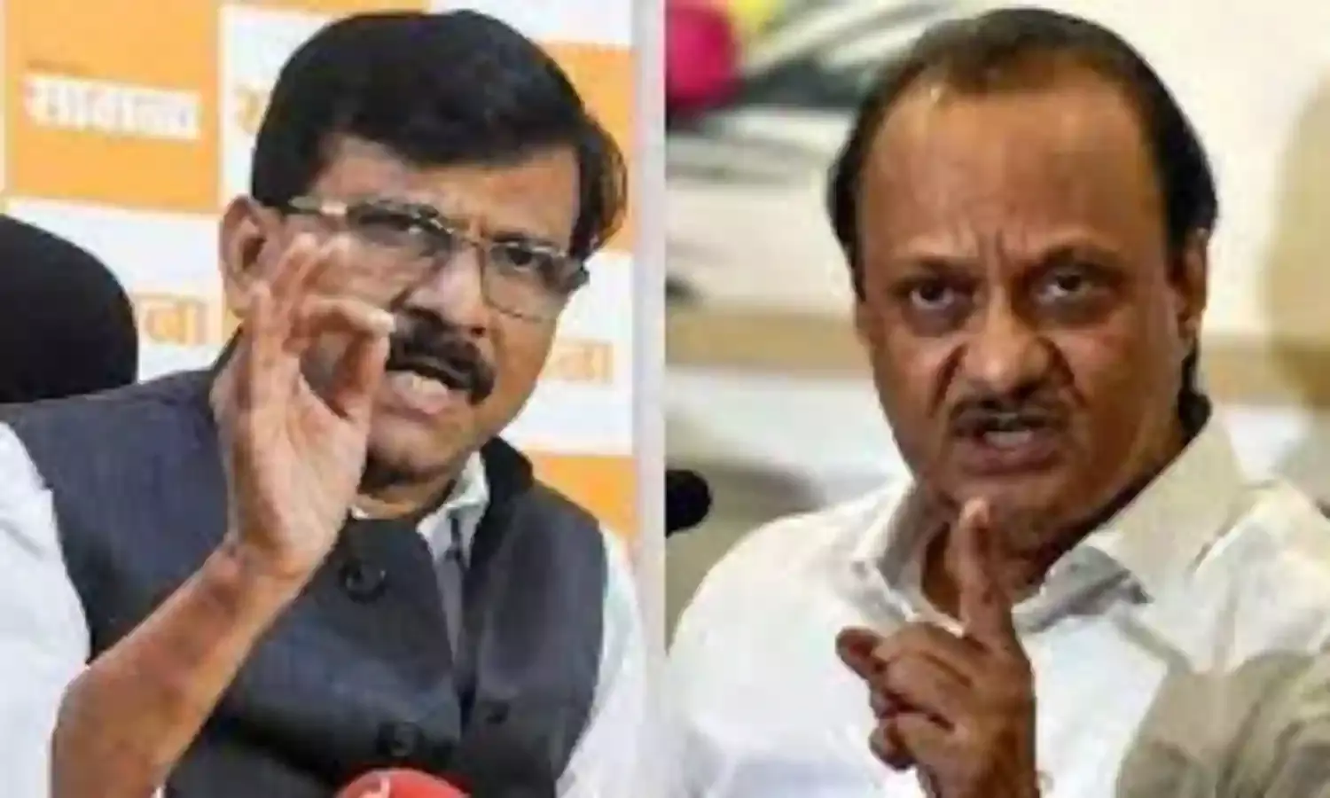थूकने के विवाद पर राऊत और अजित के बीच जुबानी जंग
