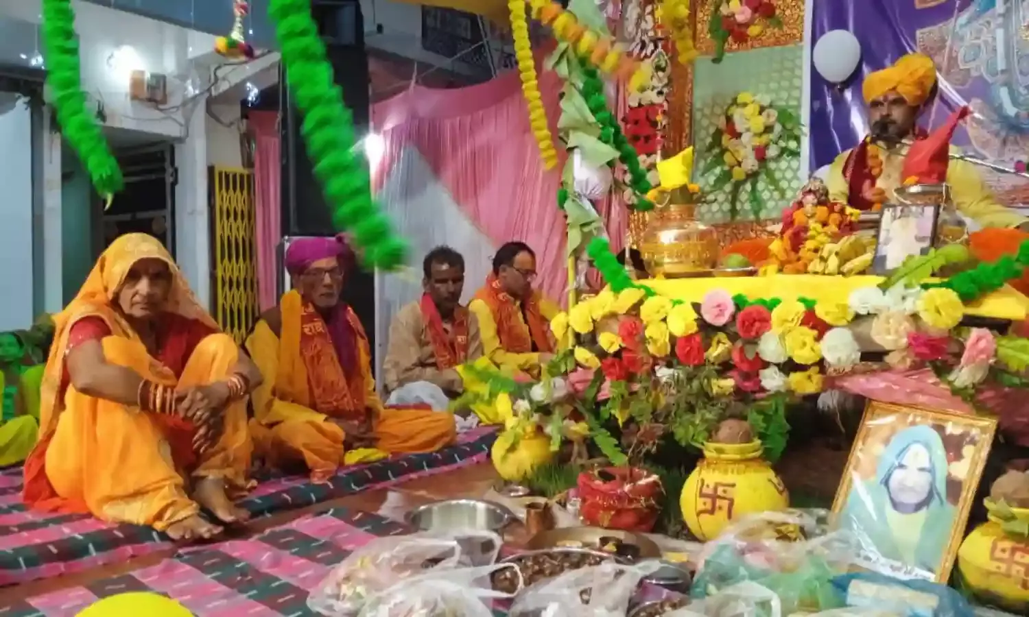 श्रीमद्भागवत कथा में हुआ श्रीकृष्ण जन्मोत्सव