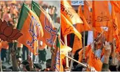 उल्हासनगर में शिवसेना ने दी भाजपा को चुनौती, श्रीकांत शिंदे के समर्थन में लगे होर्डिंग्स