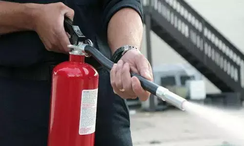 जवानों को अग्निशमन यंत्रों के संचालन का प्रशिक्षण देने के दिए निर्देश