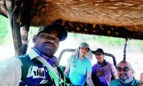 बाघों का दीदार करने रवीना टंडन फिर पहुंची ताड़ोबा