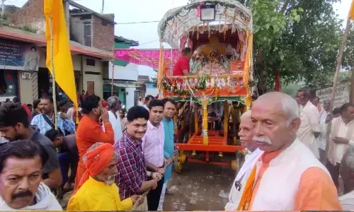 पवई में जनकपुर बागरन टोला पहुंची भगवान जगन्नाथ स्वामी की बारात