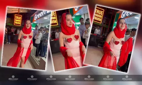 उर्फी जावेद ने रेड हार्ट शेप ब्रालेट पहनकर यूजर्स के उड़ाए होश, बर्थ-डे सेलिब्रेशन हैंगआउट का लुक हुआ वायरल