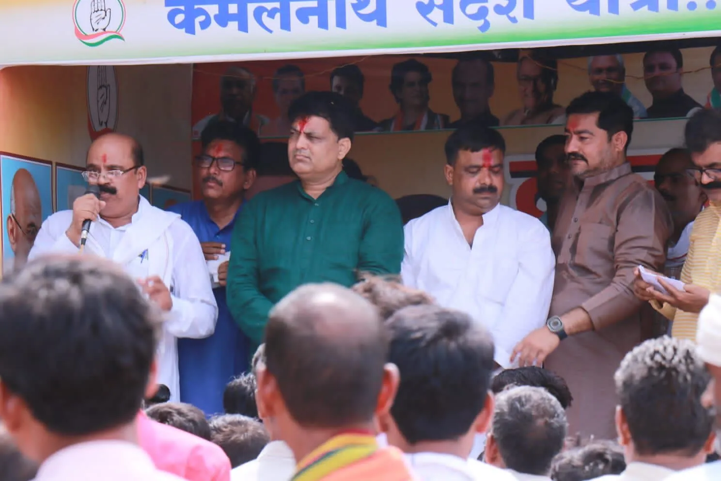 मध्य प्रदेश: कमलनाथ संदेश यात्रा के पहले चरण का समापन दतिया में भारी संख्या में उमड़ी भीड़