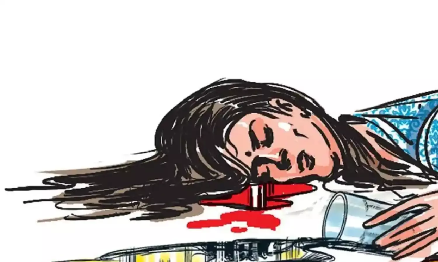 चरित्र संदेह पर पत्नी का सिर कुचल कर हत्या