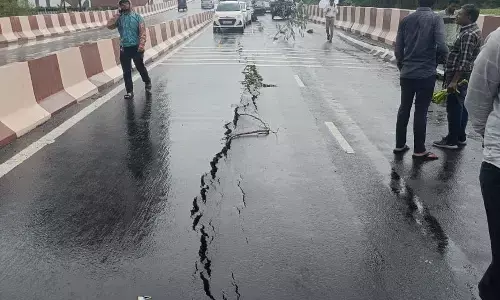 सूरत में नवनिर्मित वरियाव पुल में आईं दरारें सूरत में नवनिर्मित वरियाव पुल में आईं दरारें