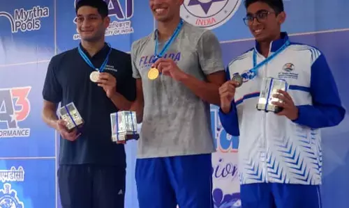 राष्ट्रीय तैराकी चैंपियनशिप : पहले दिन नीना वेंकटेश, माना पटेल, लिनिशा, आर्यन नेहरा ने राष्ट्रीय रिकॉर्ड बनाए