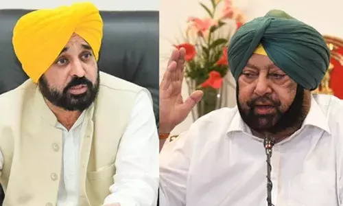 पंजाब के सीएम मान व  पूर्व सीएम कैप्टन अमरिन्दर के बीच तीखी नोकझोंक