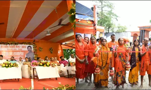 बिहार के सुल्तानगंज से झारखंड के देवघर तक 108 किमी लंबा विश्व प्रसिद्ध श्रावणी मेला शुरू बिहार के सुल्तानगंज से झारखंड के देवघर तक 108 किमी लंबा विश्व प्रसिद्ध श्रावणी मेला शुरू
