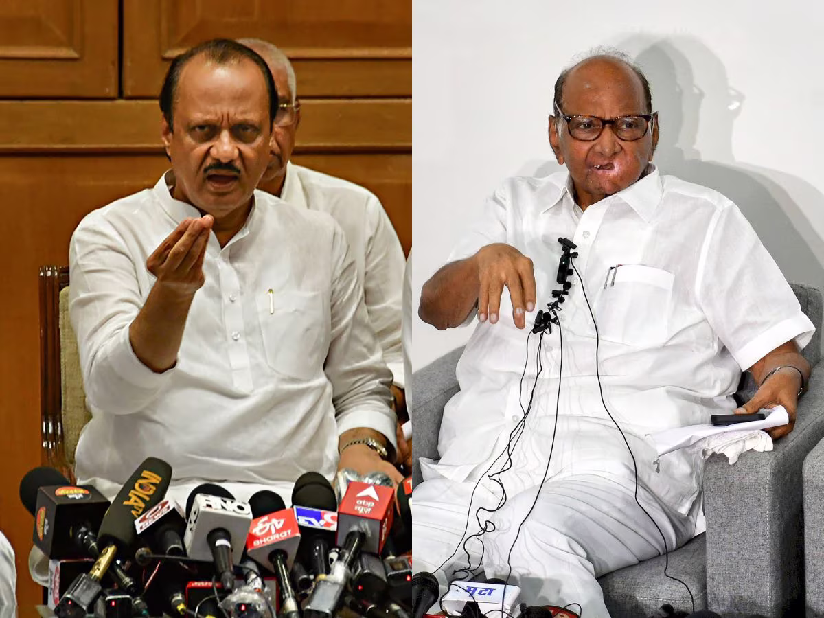अजित की बगावत के बाद दो फाड़ हुई राकांपा अजित की बगावत के बाद दो फाड़ हुई राकांपा