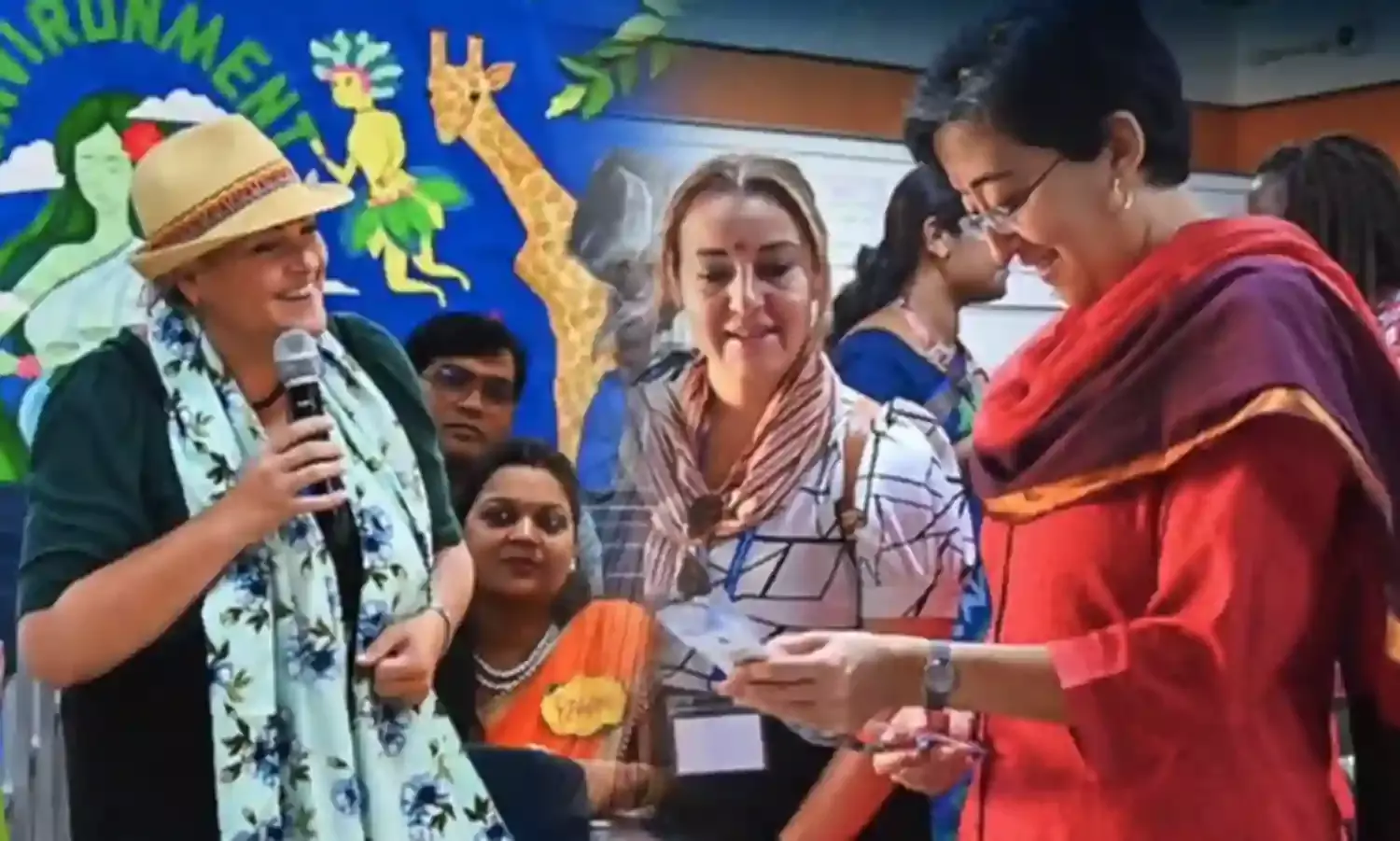 15 अमेरिकी शिक्षकों का प्रतिनिधिमंडल पहुंचा दिल्ली के आरएसकेवी स्कूल
