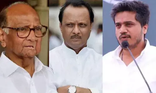 पोते ने संभाला मोर्चा - पटेल साहब, पवार साहब की कृपा से आपका विमान हवा में रहा