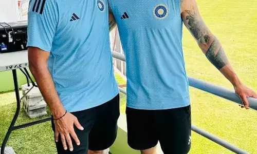 डोमिनिका टेस्ट से पहले कोहली ने द्रविड़ के साथ साझा किया भावुक पोस्ट डोमिनिका टेस्ट से पहले कोहली ने द्रविड़ के साथ साझा किया भावुक पोस्ट