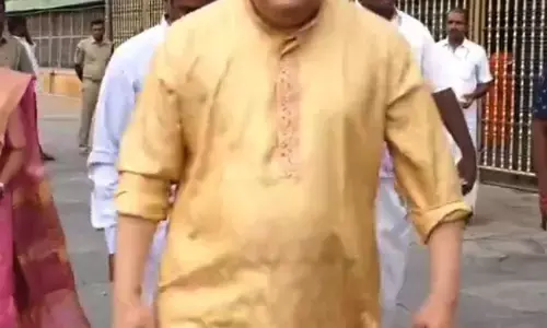 चंद्रयान-3 के प्रक्षेपण से पहले तिरुपति मंदिर में पूजा-अर्चना चंद्रयान-3 के प्रक्षेपण से पहले तिरुपति मंदिर में पूजा-अर्चना