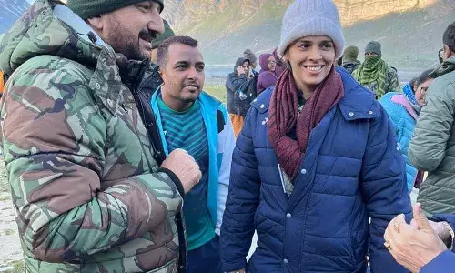 सायना नेहवाल ने अमरनाथ यात्रा की