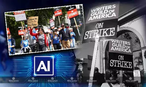 हॉलीवुड में काम ठप, हड़ताल पर राइटर्स, एक्टर्स, कई बड़े सितारों ने कैंसिल किए लाइव इवेंट, AI से जुड़ी है विरोध की वजह हॉलीवुड में काम ठप, हड़ताल पर राइटर्स, एक्टर्स, कई बड़े सितारों ने कैंसिल किए लाइव इवेंट, AI से जुड़ी है विरोध की वजह