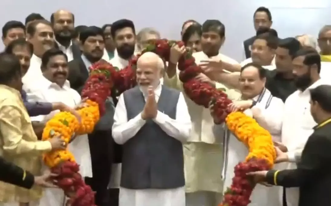 एनडीए राष्ट्रीय प्रगति को आगे बढ़ाने और क्षेत्रीय आकांक्षाओं को पूरा करने वाला गठबंधन है - पीएम मोदी एनडीए राष्ट्रीय प्रगति को आगे बढ़ाने और क्षेत्रीय आकांक्षाओं को पूरा करने वाला गठबंधन है - पीएम मोदी