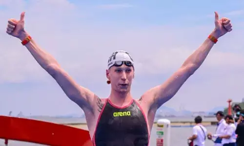 जर्मनी के वेलब्रॉक, बेक ने विश्व तैराकी में गोल्डन ओपन वॉटर डबल पूरा किया