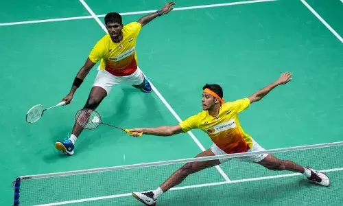 कोरिया ओपन: सात्विक-चिराग पुरुष युगल सेमीफाइनल में कोरिया ओपन: सात्विक-चिराग पुरुष युगल सेमीफाइनल में