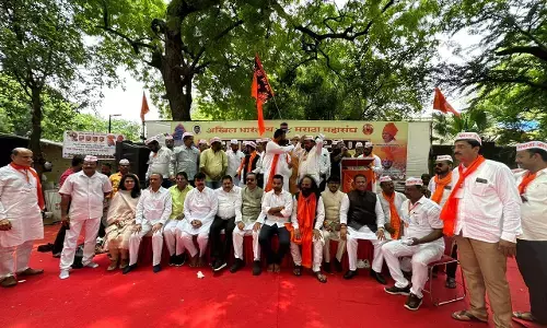 मराठा समुदाय ने आरक्षण के मुद्दे पर जंतर-मंतर पर लगाई दहाड़