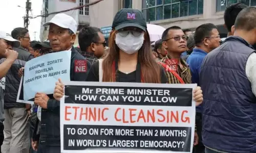 मैतेई संगठनों की अपील : केंद्र कुकी उग्रवादियों से न करेे बात, आदिवासी निकाय ने की मणिपुर में राष्ट्रपति शासन की मांग