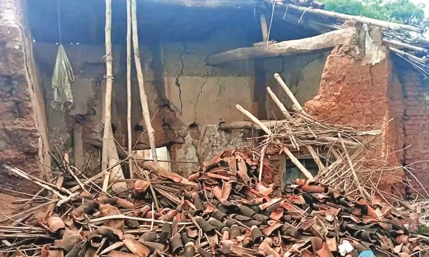 जोरदार बारिश से वर्धा में पांच मकान ध्वस्त, 90 घरों को आंशिक क्षति