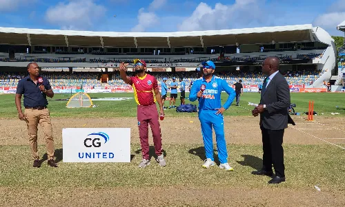 मुकेश का पदार्पण, भारत ने टॉस जीतकर पहले गेंदबाजी करने का फैसला किया मुकेश का पदार्पण, भारत ने टॉस जीतकर पहले गेंदबाजी करने का फैसला किया