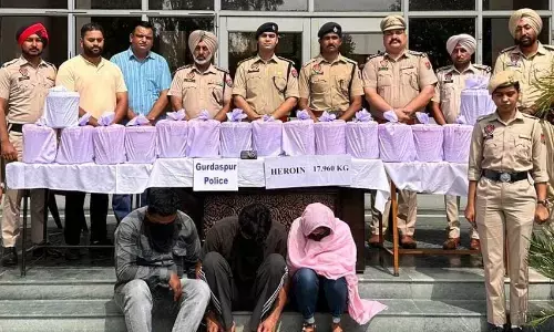 पंजाब पुलिस ने ड्रग कार्टेल का भंडाफोड़ किया, 18 किलो हेरोइन जब्त