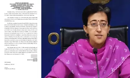 बाढ़ राहत में ढिलाई: आतिशी ने मुख्य सचिव से स्थिति रिपोर्ट मांगा बाढ़ राहत में ढिलाई: आतिशी ने मुख्य सचिव से स्थिति रिपोर्ट मांगा