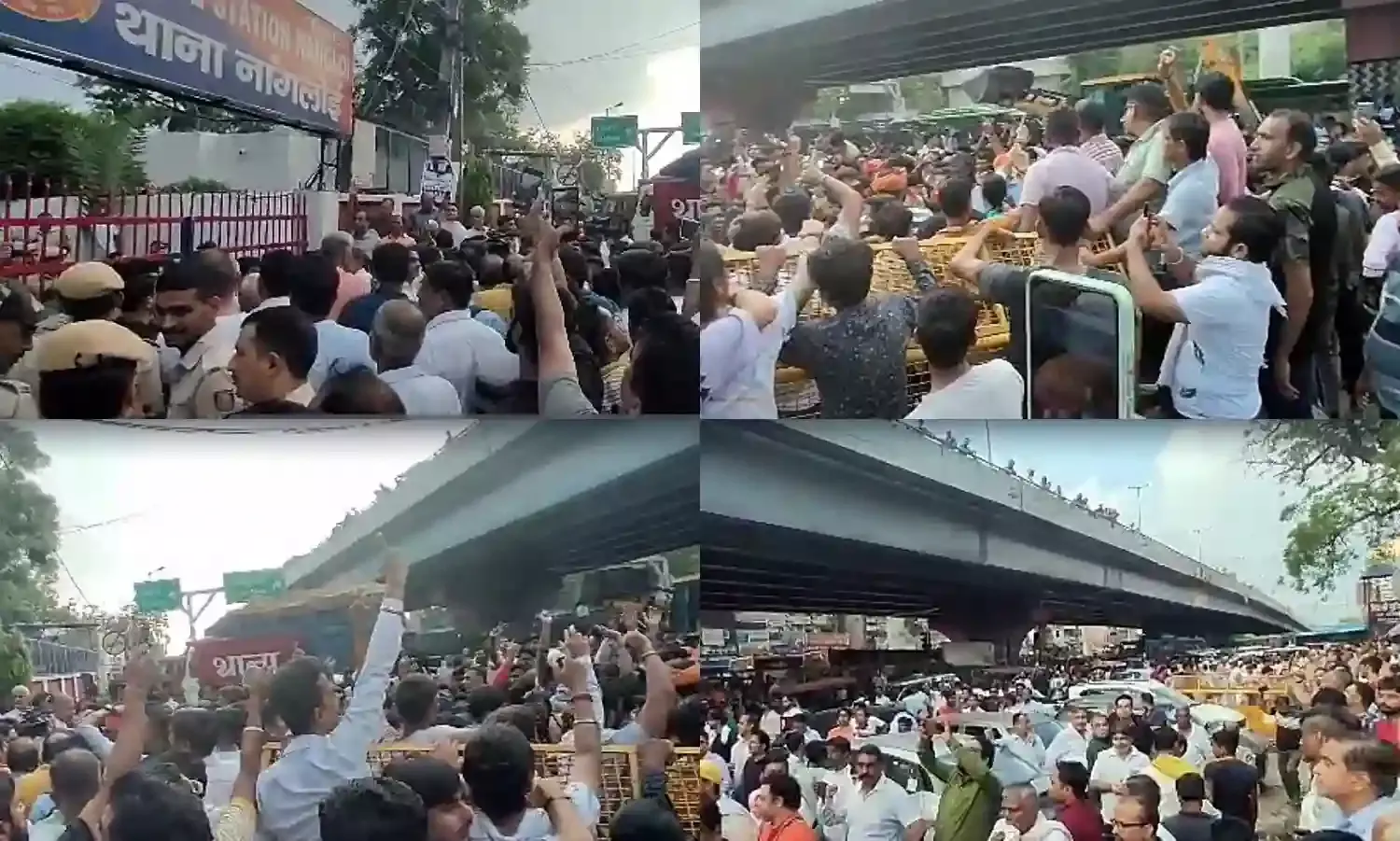 मुहर्रम जुलूस के दौरान हिंसा को लेकर दिल्ली में विरोध प्रदर्शन