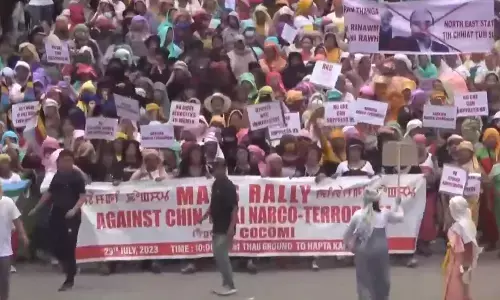 मणिपुर की मेइती संस्था कुकी विद्रोहियों के खिलाफ कार्रवाई की मांग को लेकर दिल्ली में देगी धरना मणिपुर की मेइती संस्था कुकी विद्रोहियों के खिलाफ कार्रवाई की मांग को लेकर दिल्ली में देगी धरना