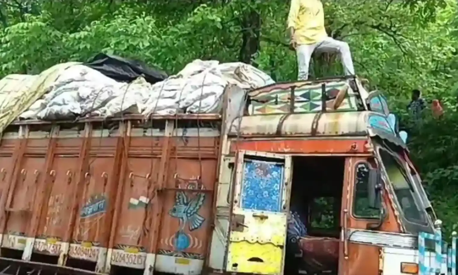 मवेशियों के अवशेष से भरा ट्रक जप्त