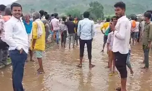 जिले में झमाझम बारिश, उफान पर पतने नदीं, पवई-मोहन्द्रा मार्ग पर आवागमन हुआ बंद