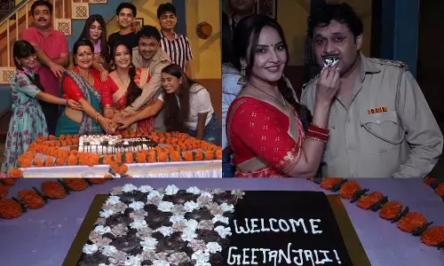 हप्पू की उलटन पलटन के सेट पर गीतांजलि मिश्रा का हुआ जोरदार स्वागत हप्पू की उलटन पलटन के सेट पर गीतांजलि मिश्रा का हुआ जोरदार स्वागत