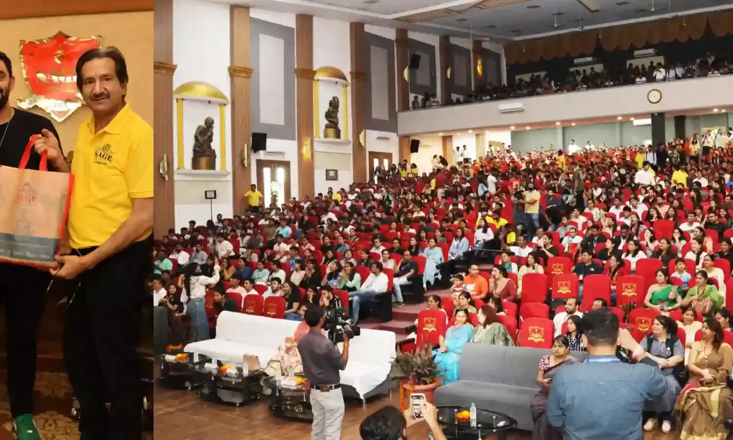 भोपाल: सेज यूनिवर्सिटी के मेरी मर्ज़ी ड्राइव में शामिल हुए प्रसिद्ध स्टैंड-अप कॉमेडियन राहुल दुआ