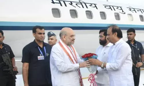 अमित शाह पार्टी बैठक में शामिल होने के लिए पुणे पहुंचे, सीआरसीएस कार्यालय के डिजिटल पोर्टल का करेंगे शुभारंभ