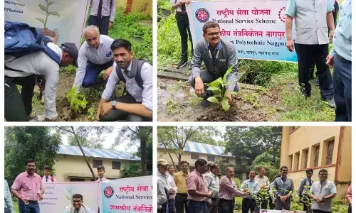 पौधारोपण: सरकारी पॉलिटेक्निक में अभिनव अभियान, इंजीनियरिंग विभागों ने मिलकर दिया पर्यावरण बचाने का संदेश
