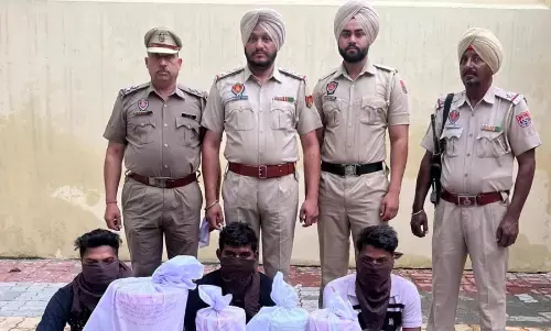 पंजाब पुलिस ने अमृतसर से 12 किलो हेरोइन जब्त की, तीन गिरफ्तार