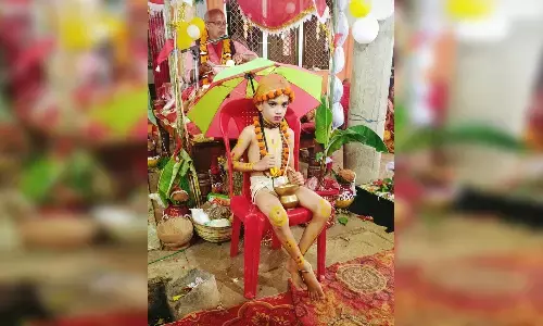 श्रीमद् भागवत कथा में भगवान श्री कृष्ण के जयकारों से गूंजा पण्डाल