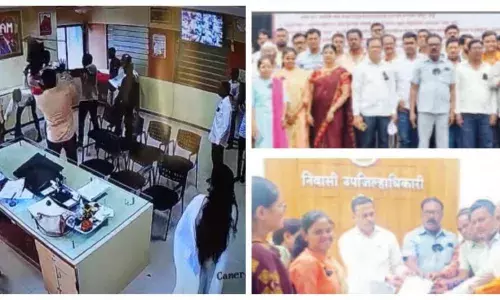 गुस्साए मनसे कार्यकर्ताओं ने नगर निगम कार्यालय में घुसकर की तोड़फोड़, सड़क निर्माण को लेकर दी थी चेतावनी गुस्साए मनसे कार्यकर्ताओं ने नगर निगम कार्यालय में घुसकर की तोड़फोड़, सड़क निर्माण को लेकर दी थी चेतावनी