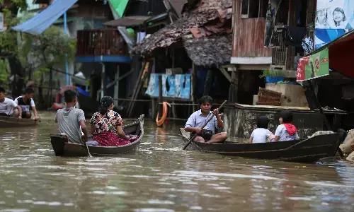 म्यांमार में बाढ़, भूस्खलन के कारण 45 हजार से अधिक लोग विस्थापित