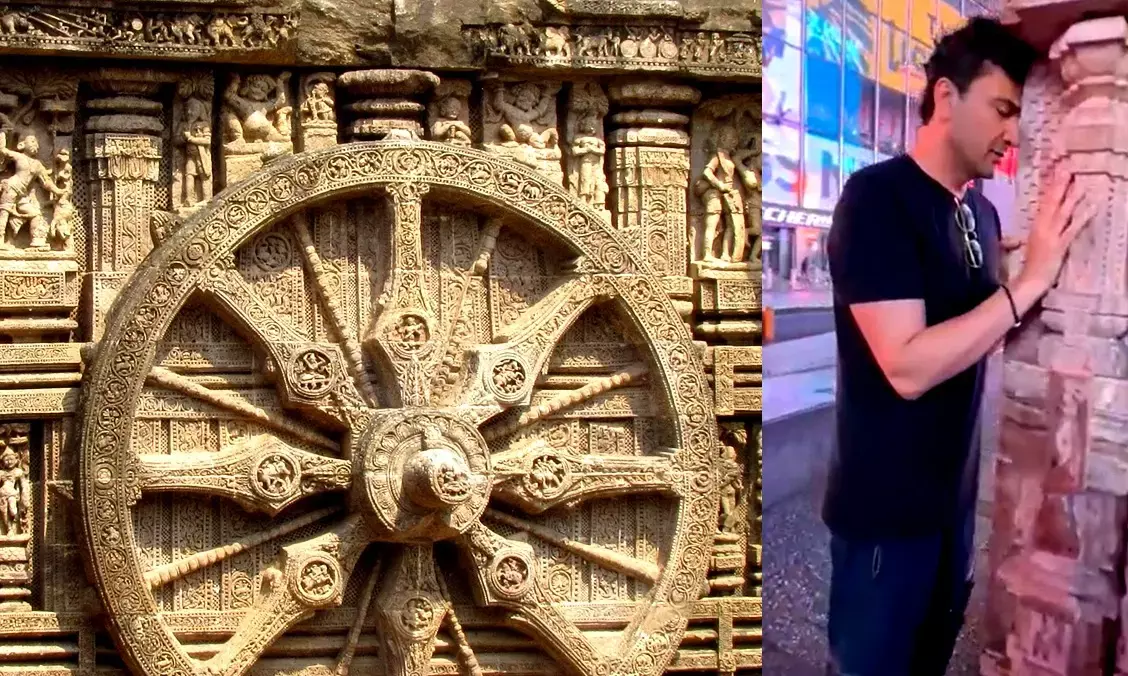 शेफ विकास खन्ना ने न्‍यूयॉर्क में कोणार्क सूर्य मंदिर के पहिये की रिप्लिका का किया अनावरण
