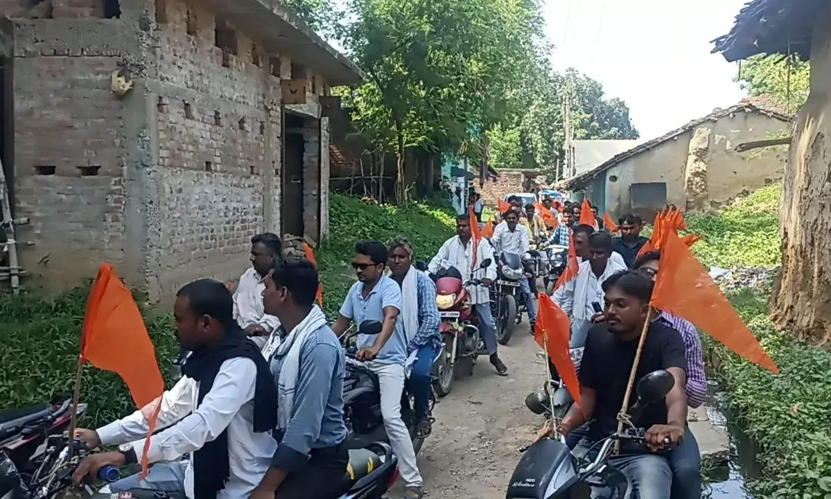 वीरांगना रानी अवंतीबाई लोधी जयंती पर निकाली गई वाहन रैली
