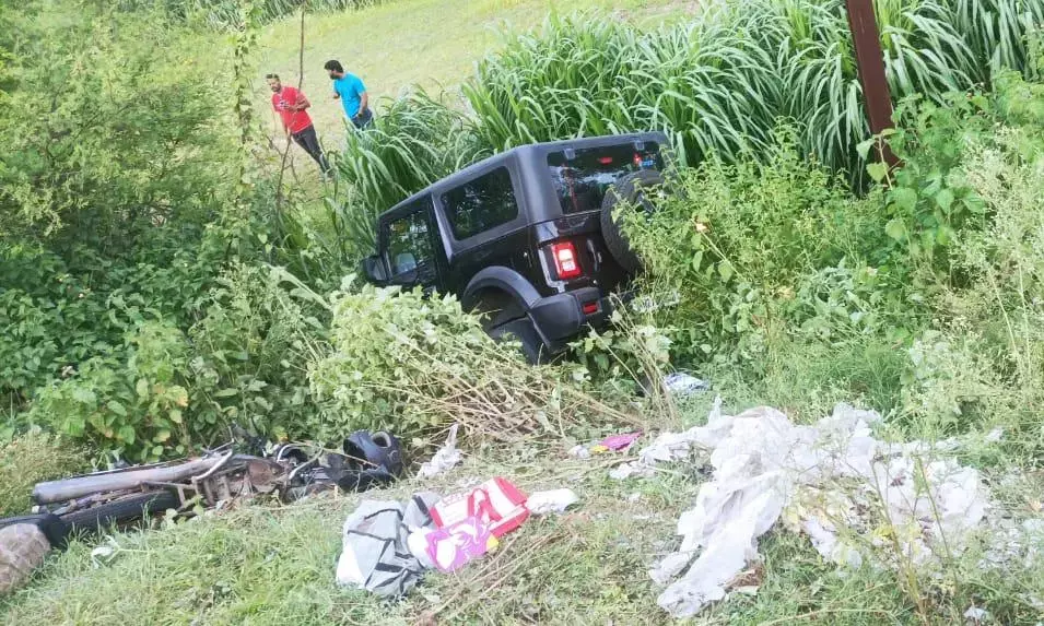 भीषण सडक़ हादसा, बेलगाम थार ने दो दुपहिया वाहनों को रौंदा, दो की मौत, एक घायल