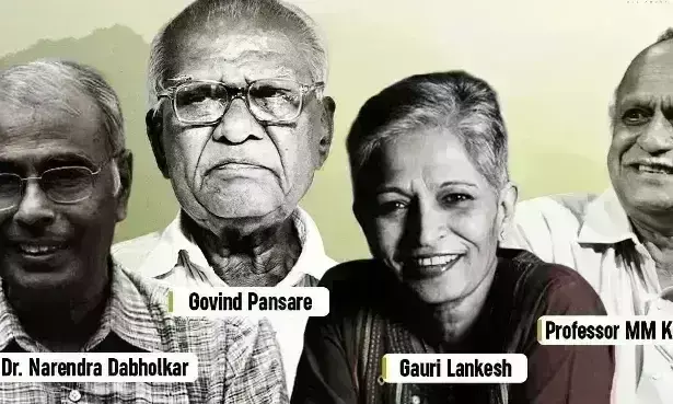 दाभोलकर हत्या का मामला : मुक्ता दाभोलकर ने सुप्रीम कोर्ट को बताया- आपस में जुड़ी हैं दाभोलकर, पानसरे, कलबुर्गी और गौरी लंकेश की हत्याएं दाभोलकर हत्या का मामला : मुक्ता दाभोलकर ने सुप्रीम कोर्ट को बताया- आपस में जुड़ी हैं दाभोलकर, पानसरे, कलबुर्गी और गौरी लंकेश की हत्याएं