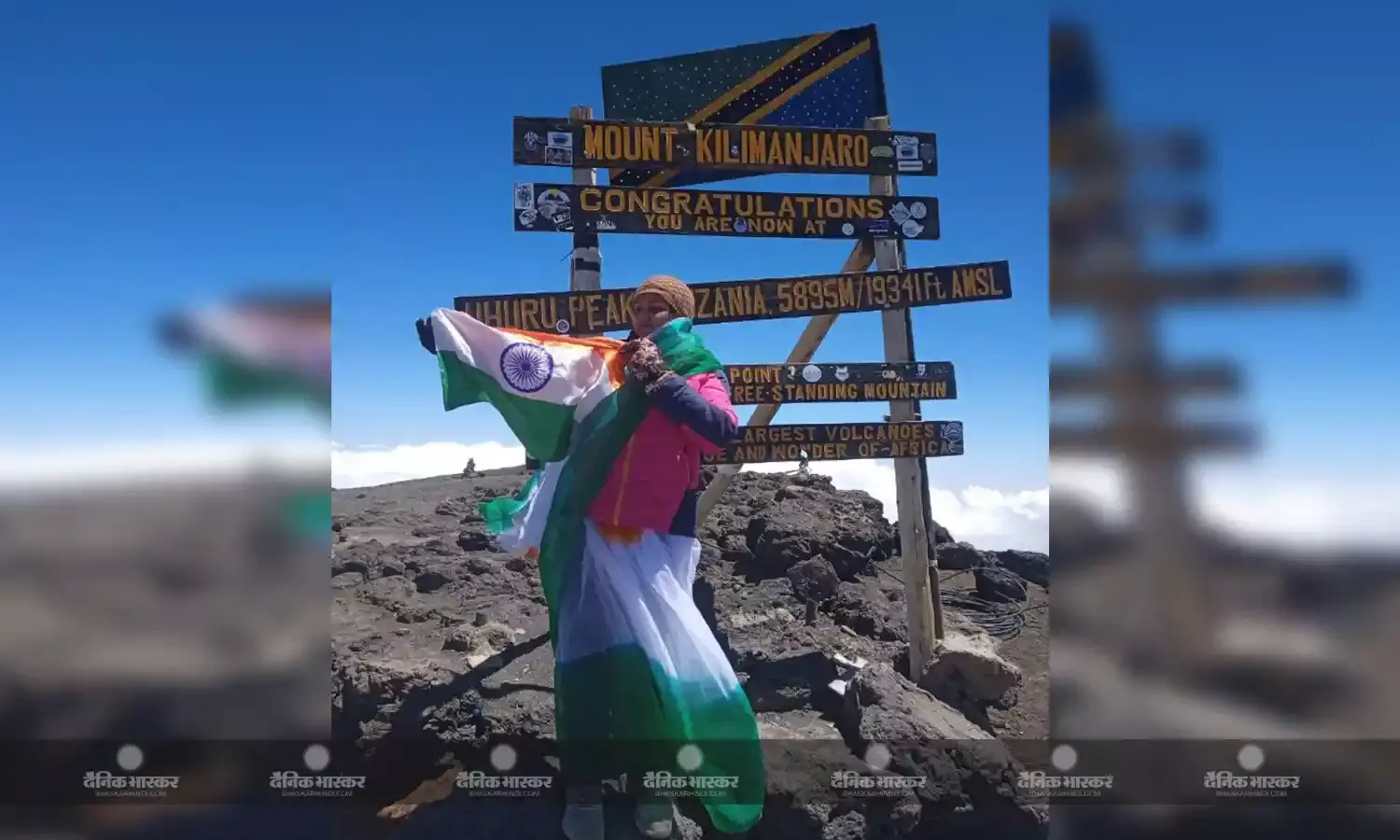 स्वतंत्रता दिवस पर माउंटेन गर्ल ने की किलिमंजारो चोटी पर फतेह